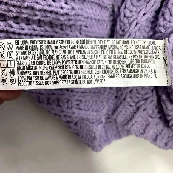 NEW Forever 21 Womans Knit Sweater Size S In Purple - Picture 4 of 5